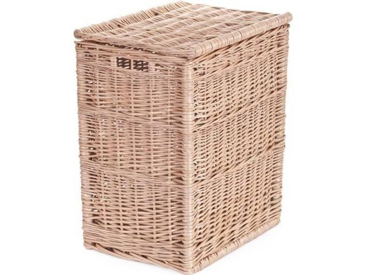 Coffre de rangement en osier rectangulaire - Panier - Malle en osier