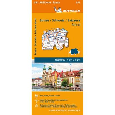 Michelin Schweiz Nord, Karte von Regional Suisse, Michelin, 978-2-06-725114-4
