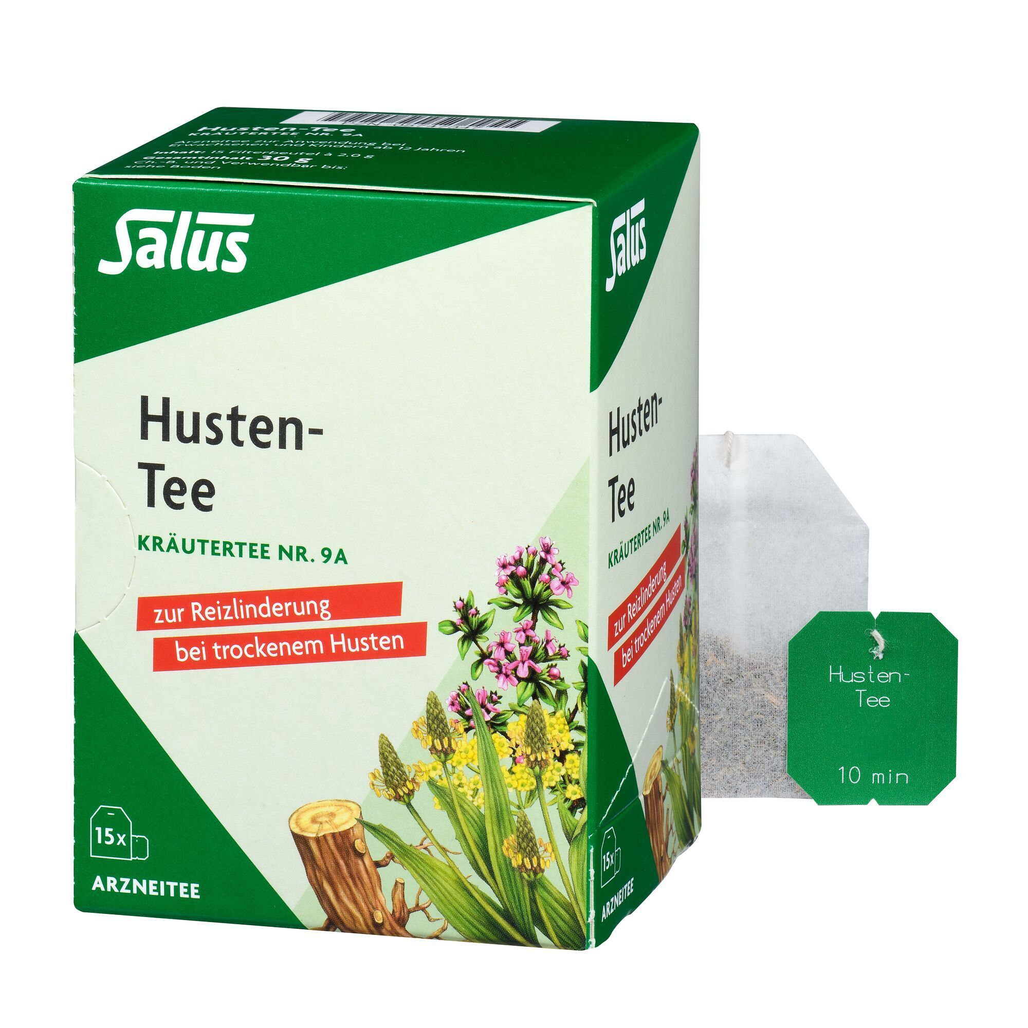 Husten TEE Kräutertee Nr.9a Salus Filterbeutel 15 St
