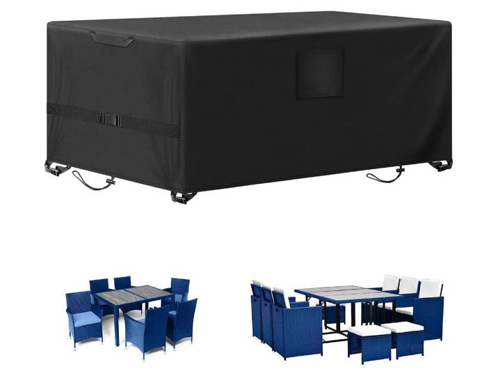 Gartenmöbel-Abdeckung 230x165x70cm wasserdicht 420D Oxford-Tuch winddicht UV-Schutz