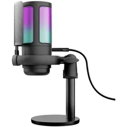 kabelgebunden Podcast-Mikrofon 48 kHz USB  GXT238 Auron (Schwarz) 
