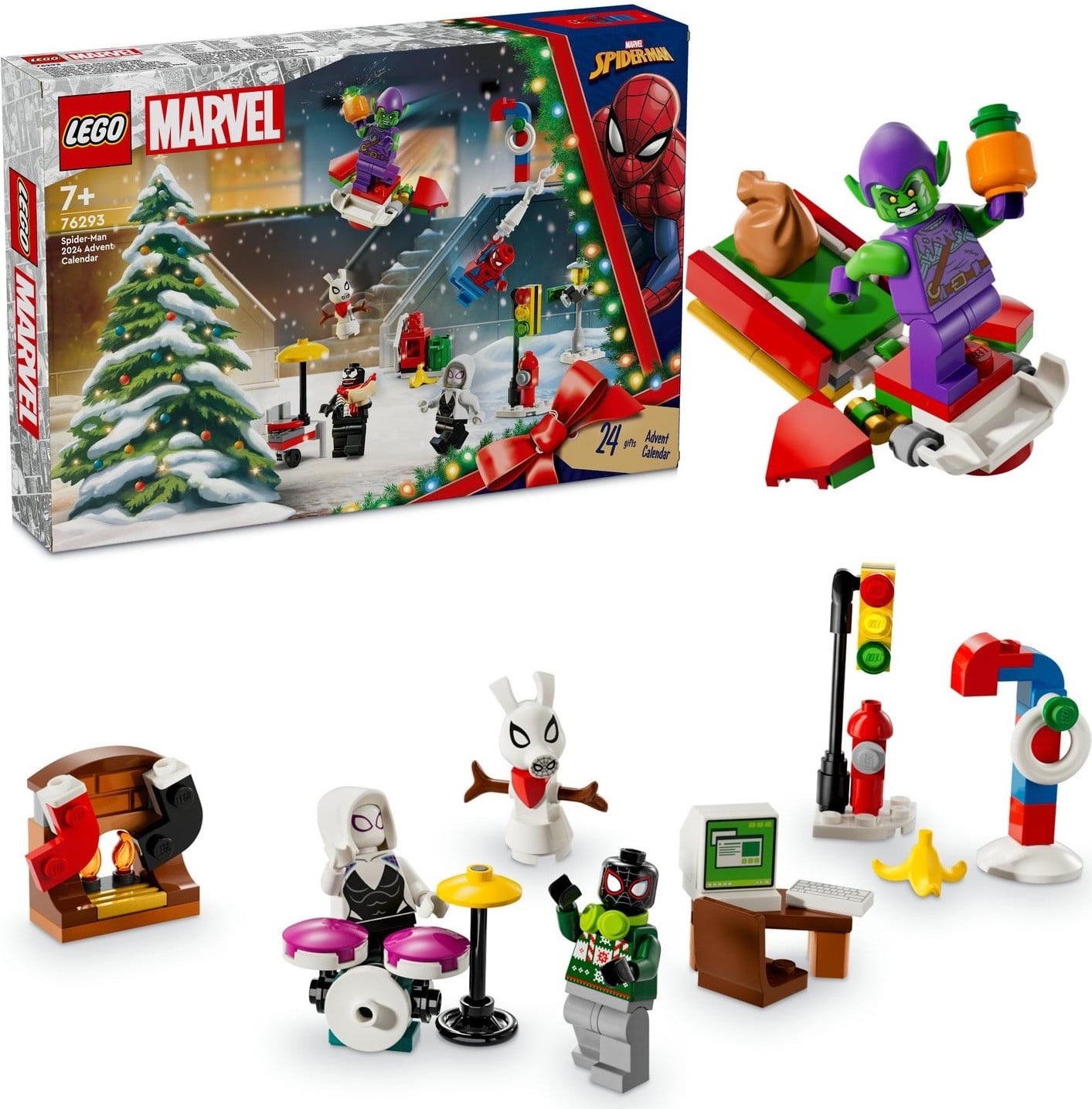 LEGO Spider-Man Adventskalender 2024 Bouwset 76293