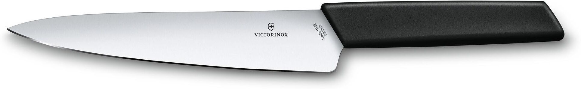 Tranchiermesser VICTORINOX "Swiss Modern", schwarz, Klingenlänge 19cm, Stahl, Kochmesser, Tranchiermesser schwarz Klingenlänge 19cm