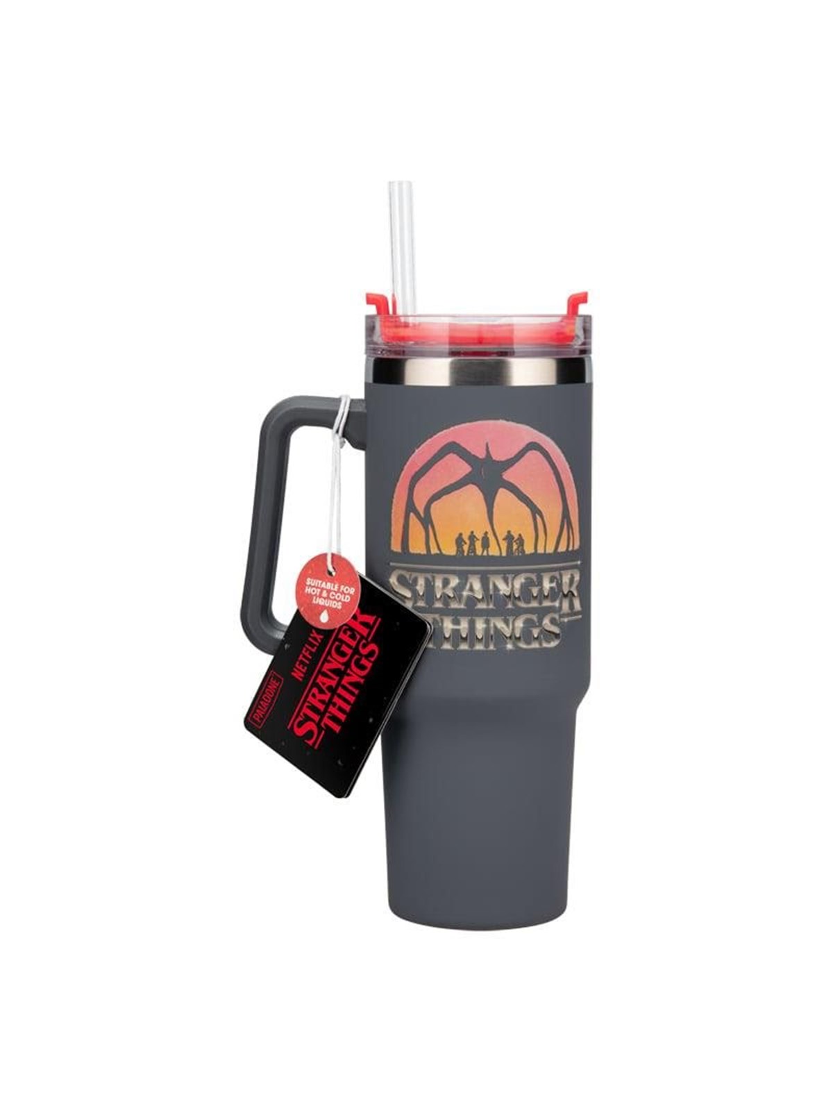 Paladone - Stranger Things 5 900ml Insulated Cup and Straw - Becher