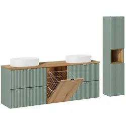 BADMÖBEL 160.4cm Jade 2er-Set Grün