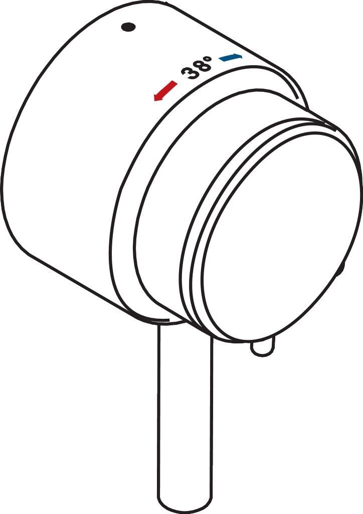 Hansgrohe Triostatgriff kpl.Pharo Duschpaneel Comfort Plus, 25971000 25971000