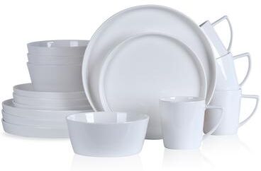 Stone Lain Madeline Bone China Dinnerware Set, White