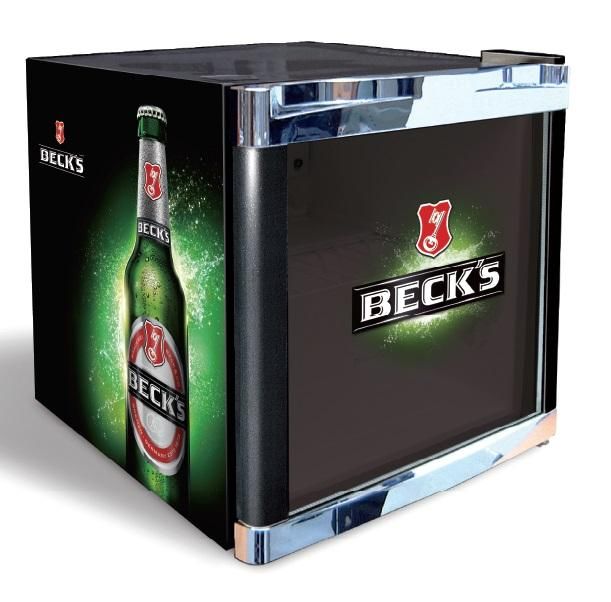 Cubes International Coolcube Becks CC240EW 48 l / 48 l Tischkühlschrank EEK: E 77 kWh Jahr (Schwarz/Grün) CC 240 E W
