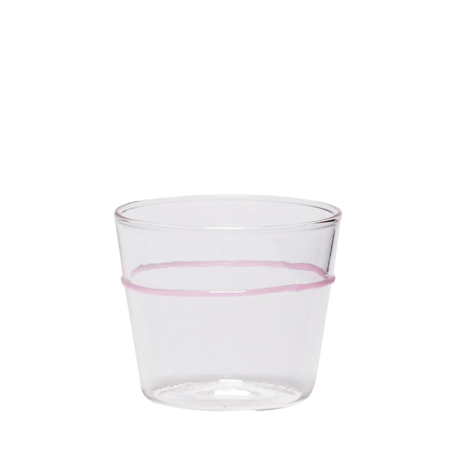 Hubsch Orbit glazen set roze, 6 stuks
