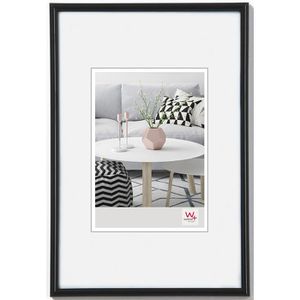 walther-design Bilderrahmen Galeria KB050H, 40 x 50 cm, Echtglas, Kunststoffrahmen schwarz