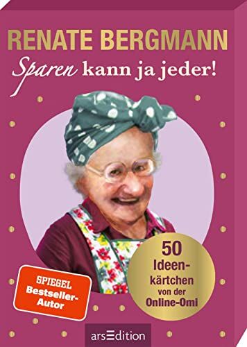 Renate Bergmann - Sparen kann ja jeder!: 50 Ideenkärtchen von der Online-Omi Alltagstaugliche Spartipps von der Twitter-Oma im handlichen Kartenboxformat - Preis vom 18.10.2026 19:22:15 h