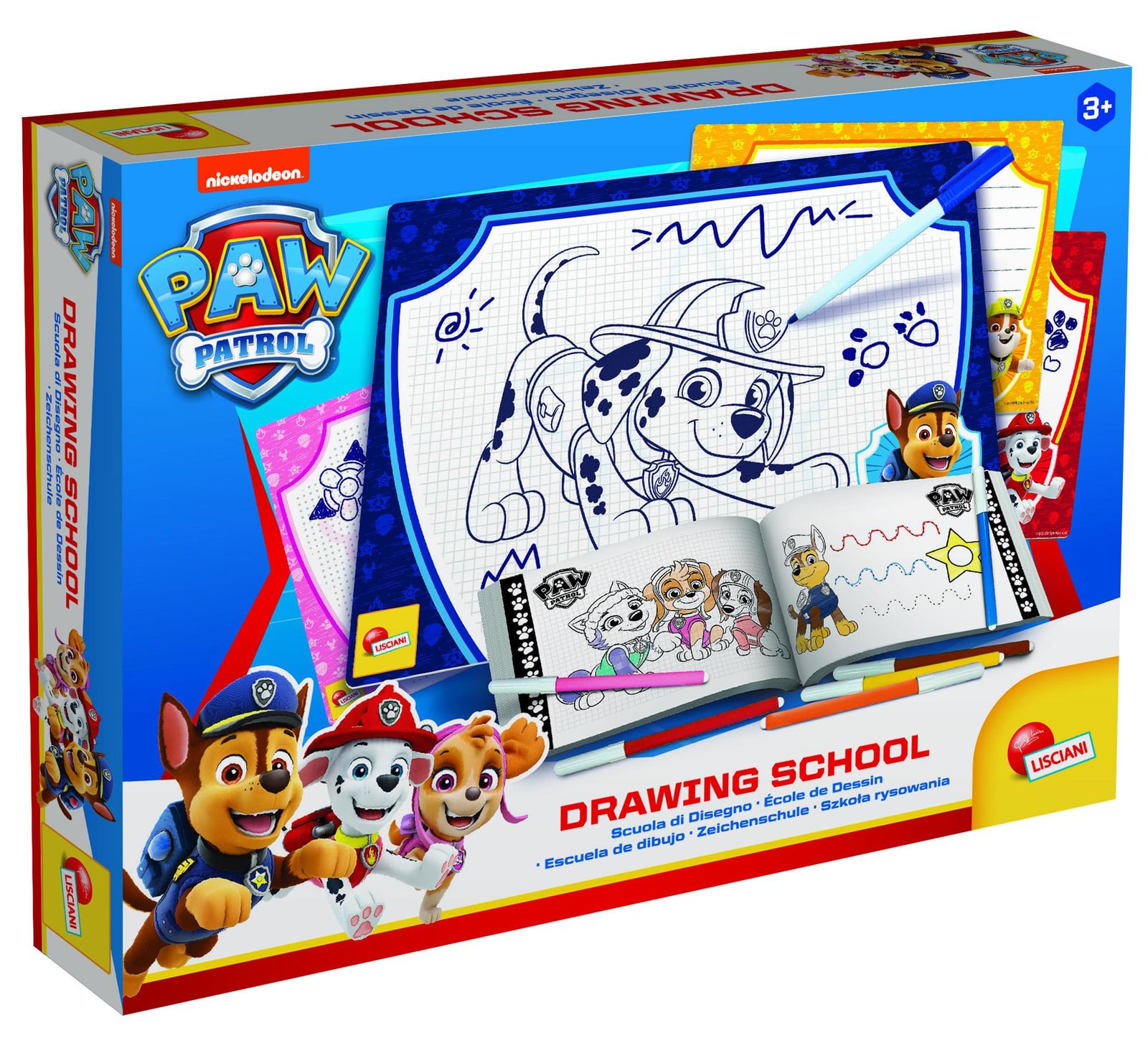 Lisciani 103317 Paw Patrol Tekenschule Verfset met tekentabletten