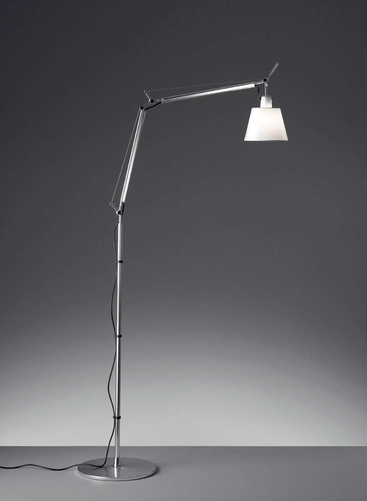 Artemide Tolomeo Basculante Stehleuchte (Pergamentschirm Ø 18cm) Pergamentschirm Ø 18cm