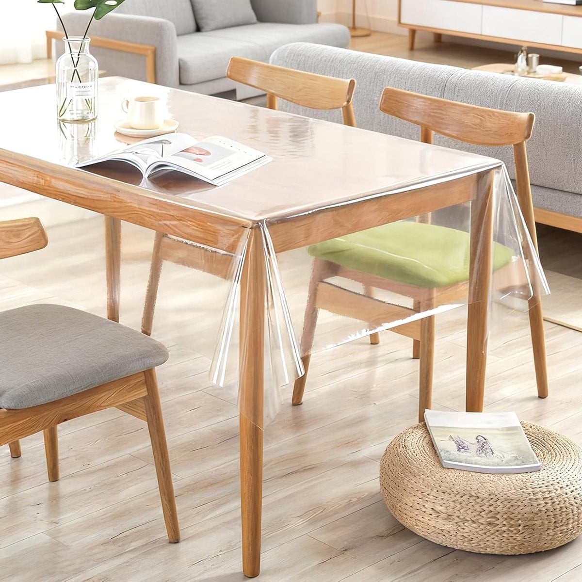 Waterdicht en vlekbestendig tafelkleed van PVC voor keuken en picknick, 100 x 180 cm