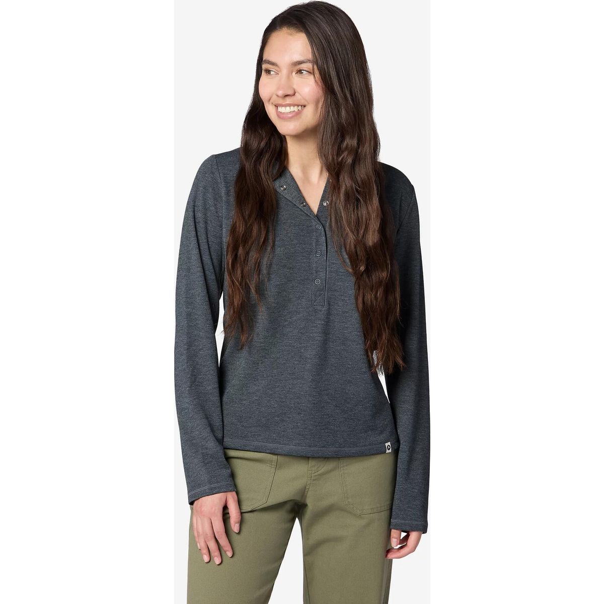 Marmot Wm's Mayacama Henley Long Sleeve charcoal heather (1204) S M17091-1204-S