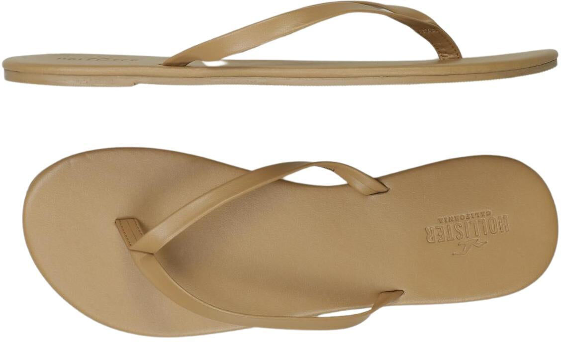 Hollister Damen Sandalen, Beige, Gr. EU 39, Kunstleder - Second Hand