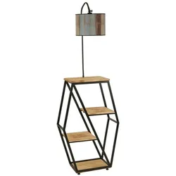 WellHome - Stehleuchte 38x25x165cm mit mehrfarbiger Metallstruktur - E27-Fassung, max. 60W