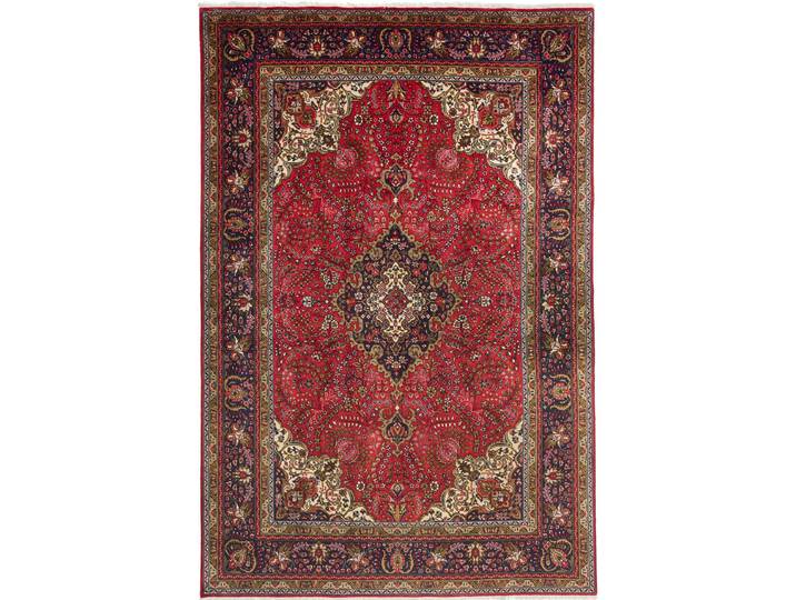 Täbriz Teppich 201x302 Handgeknüpft Orientteppich Perserteppich Wolle