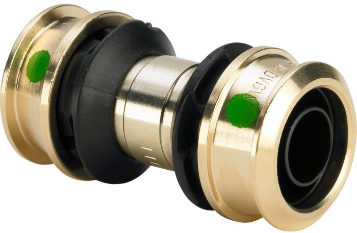 Viega Raxofix Kupplung 646820 20x16mm, mit SC-Contur, Siliziumbronze