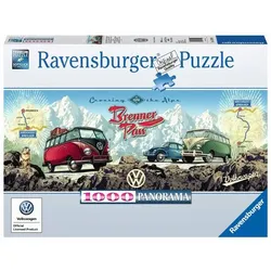 Volkswagen Ravensburger Puzzle "Bulli über den Brenner" 1.000 Teile Z087209PUZ