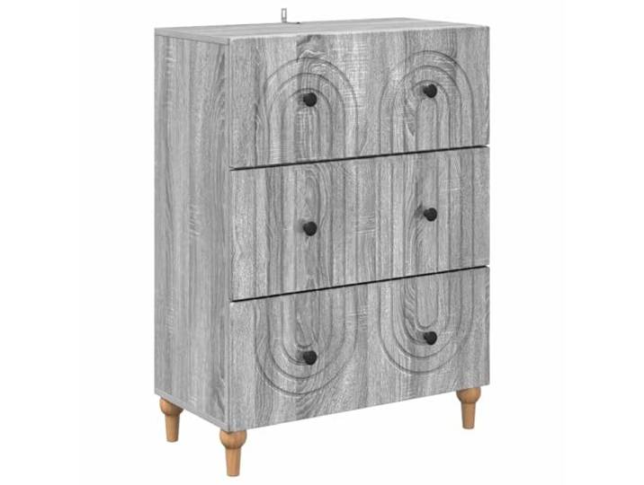 Kommode mit Schubladen, grau, Sonoma, 66 x 34,5 x 90 cm, aus technischem Funktionales Möbelstück, klare Linien, geräumige Aufbewahrung, feuchtes Tuch, vielseitiger Stil