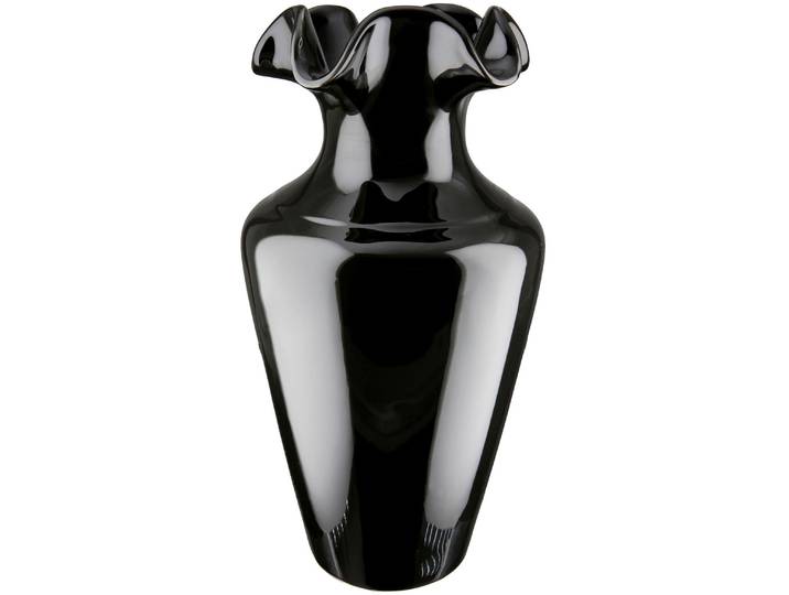 Tischvase GILDE Vase Irina, aus Keramik, Höhe ca. 40 cm , schwarz, H:40cm Ø:20,5cm, Keramik, Vasen, Tischvase, wasserdicht
