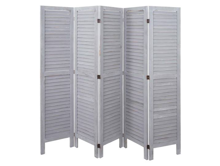 Paravent HWC-G30, Trennwand Sichtschutz Raumteiler, Shabby-Look 170x200cm Grau