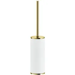 Gessi Inciso Stand-WC-Bürstengarnitur, Behälter weiß matt, 58543246, Farbe: Gold PVD
