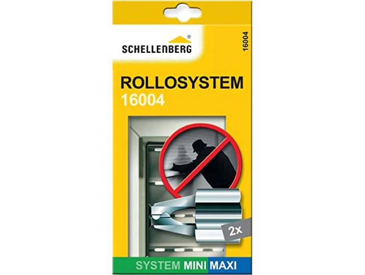 Schellenberg 16004 rolluik klemblokkering, Mini/Maxi, inbraakwerend, 2 stuks, Grijs