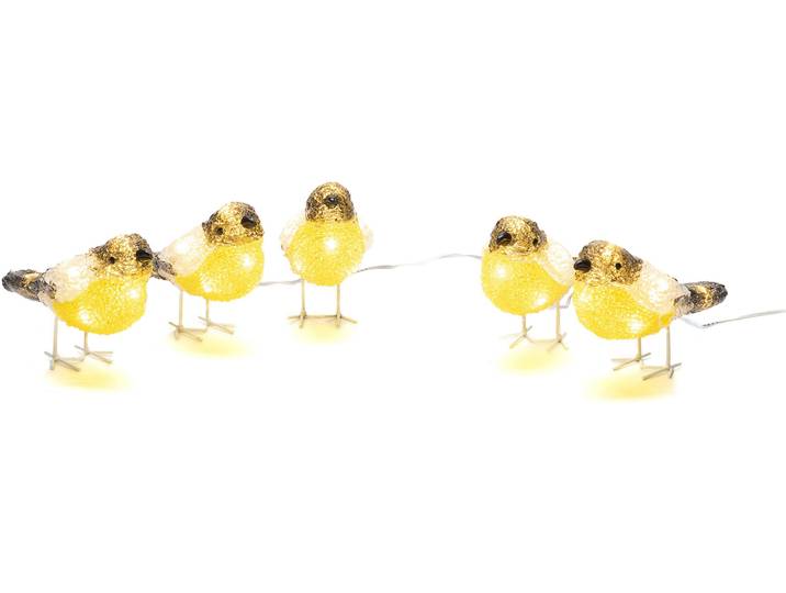 KONSTSMIDE LED-Lichterkette Weihnachtsdeko aussen , Energieeffizienz: F, transparent (klar), Dioden 40 Stk., Gesamtlänge 9m, Lichterketten, 40 warm weiße Dioden, LED-Lichterkette