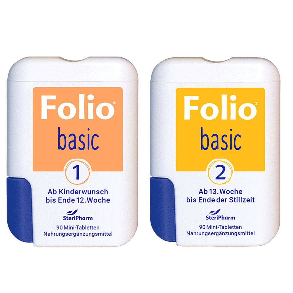 Folio basic 1 + 2 2x90 St Filmtabletten