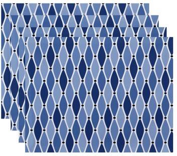 E by Design 18 x 14-inch Wavy Geometric Print Placemat (Set of 4)