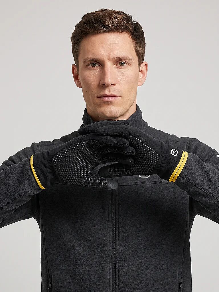 ORTOVOX Herren Handschuhe Fleece Grid Cover schwarz   S M