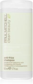 Paul Mitchell Clean Beauty Anti-Frizz champô alisante para cabelos crespos e inflexíveis 50 ml. Clean Beauty Anti-Frizz