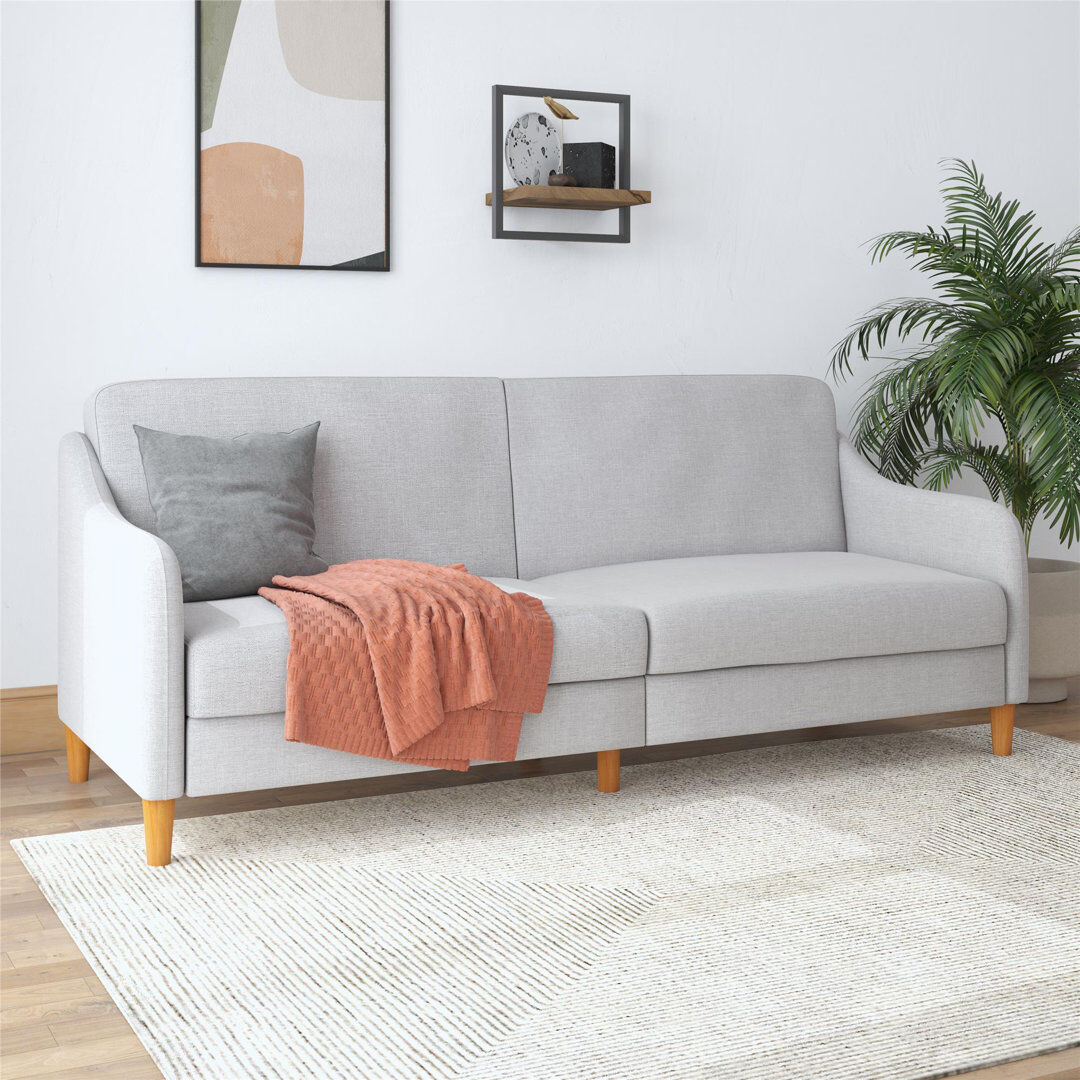 ClassicLiving 2 Seater Linen Blend Sofa Light Gray Performance 83.8cm H X 195.6cm W X 82.6cm D