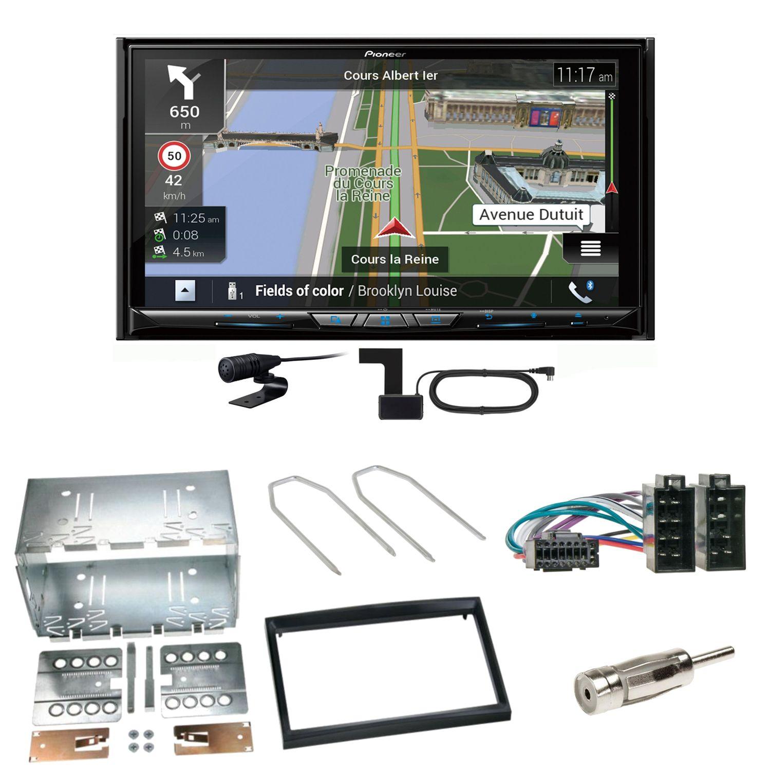 Pioneer AVIC-Z930DAB Navigation USB MP3 Einbauset für Peugeot 307 Citroen C2 C3