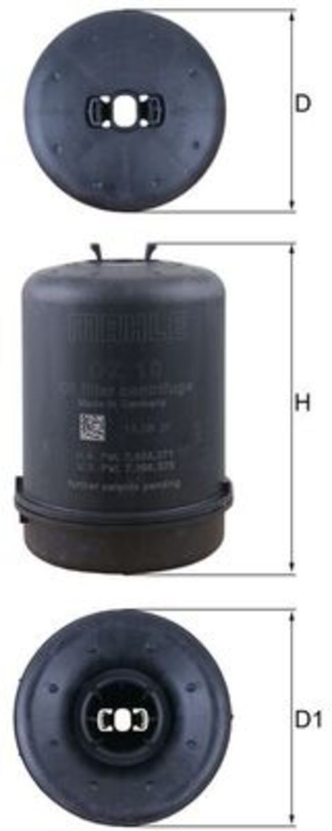Ölfilter MAHLE OZ 10