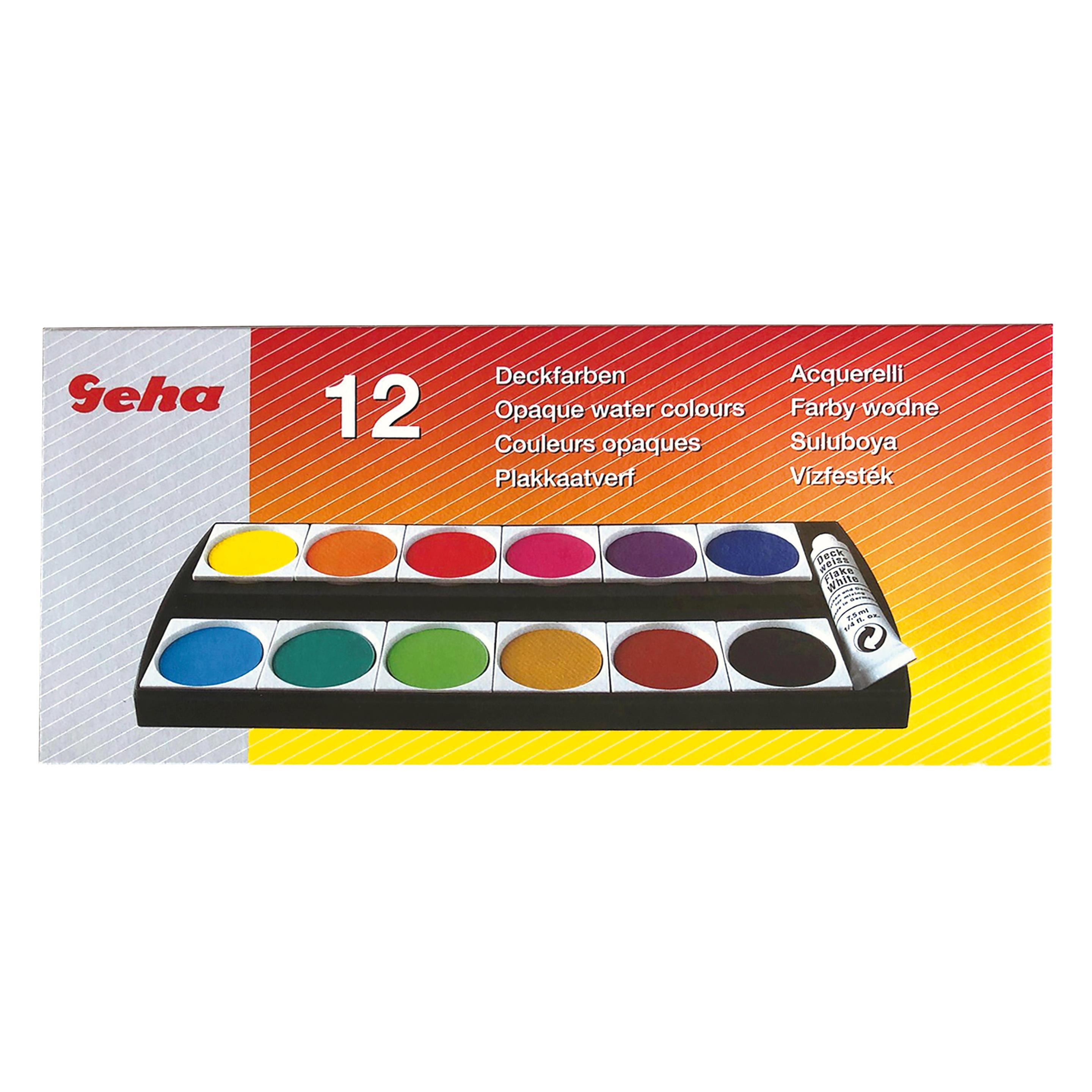 Geha Deckfarbkasten F250/12 (609.12 ml) (721217)