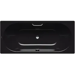 Kaldewei Classic duo Badewanne 290510113701 170x70cm, Griffloch, Perl-Effekt, schwarz