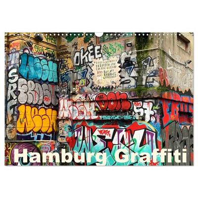 Hamburg Graffiti (Wandkalender 2027 DIN A3 quer), CALVENDO Monatskalender