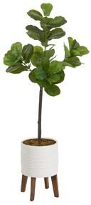 Kate and Laurel Fidmont Faux Fiddle Fig Tree