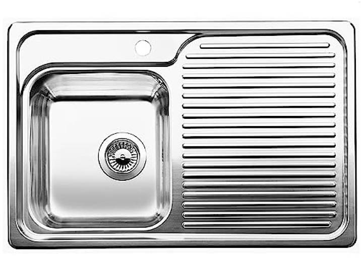 BLANCO CLASSIC 40 S Edelstahl Hauptbecken links [78x51x20,4 cm] für 40 cm breite Unterschränke Widerstandsfähig gegenüber Kratzern Hauptbecken links