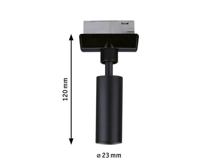 Paulmann URail Pendeladapter Universal 50W schwarz Pendel Adapter, schwarz, für Wohn- / Esszimmer, Metall, Modern