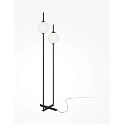 Maytoni, Stehlampe, The Sixth Sense LED Stehleuchte, Stehlampe 2x 12W Schwarz Warmweiss (750 lm)
