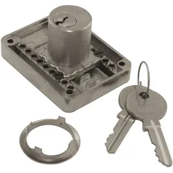 Junie, Türschloss + Schliesszylinder, 2828 Zylinder-Kastenschloss Sperre BN 0105, Zylinder Messing vern. matt (Einsteckschloss)