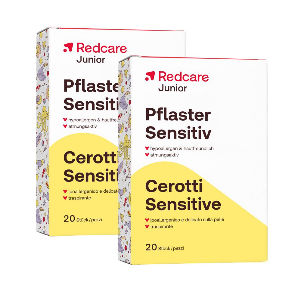 Redcare Junior Pflaster Sensitive 20 Stk. Doppelpack 2x20 St