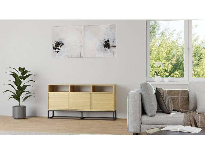 Sideboard aus Esche nach Maß Esche Natur geölt