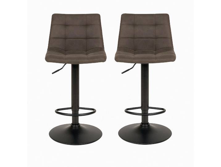 Mid.you Barhocker-Set, Dunkelgrau, zylindrisch, 43x88-108x45 cm, Esszimmer, Barmöbel, Barhocker