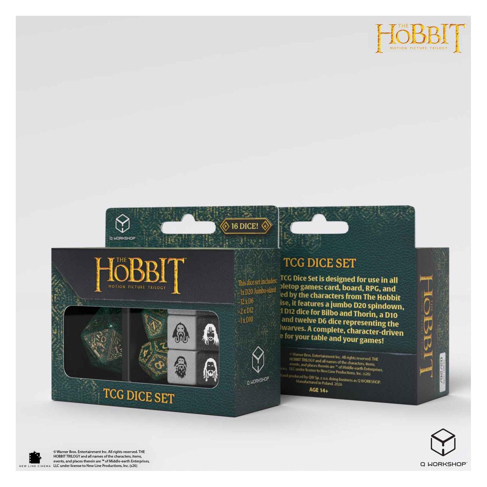 Q Workshop The Hobbit TCG Dice Set - Verdant Grove (437522)