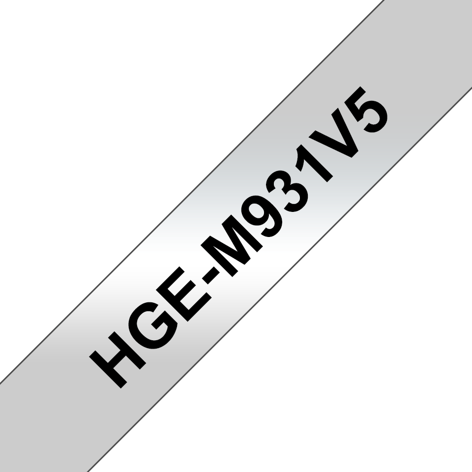 Brother HGe-M931V5 Schriftband-Multipack 5x High-Grade 12mm x 8m HGEM931V5
